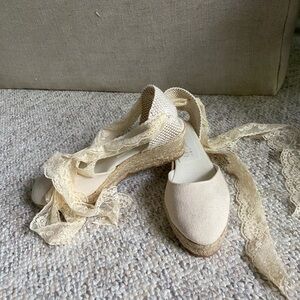 Espadrille shoes. NEVER WORN
